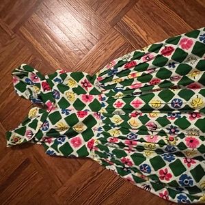 patterned vintage inpsired dress
